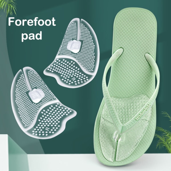 1 Par Flip Flops Sandaler Puter Pad Toe Forfot Innlegg Sko