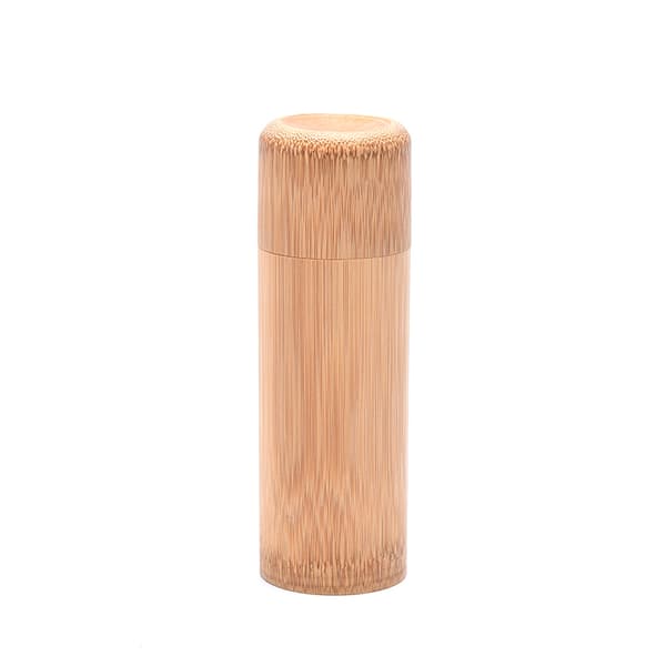 Håndlaget Bamboo Tea Canister Spice Caddy Oppbevaringsboks Organizer