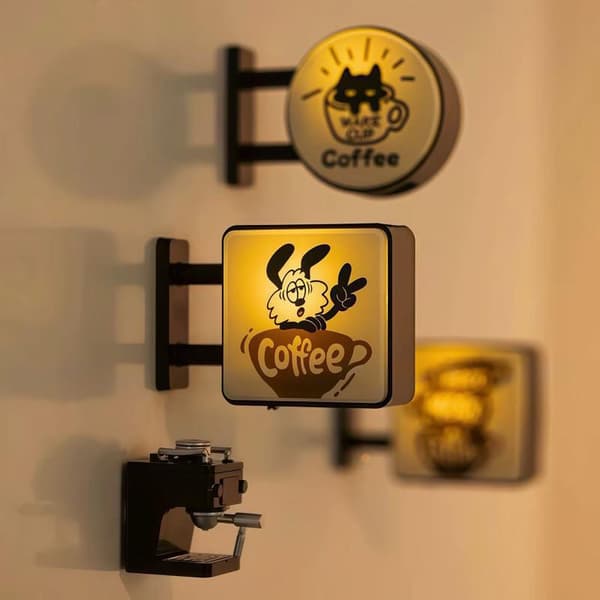 Mini lysboks kjøleskapsmagnet kaffe turisme suvenir magnetisk lys A3