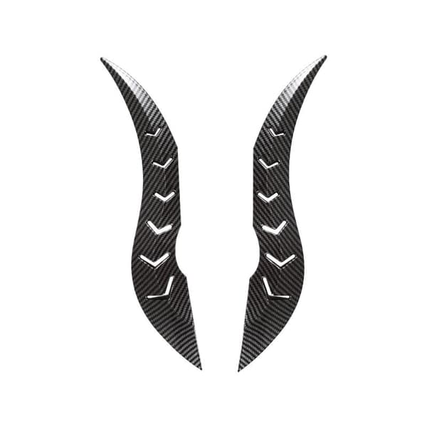 2 st bil 3D drakhorn takdekor biltillbehör med 3D oxh Silver