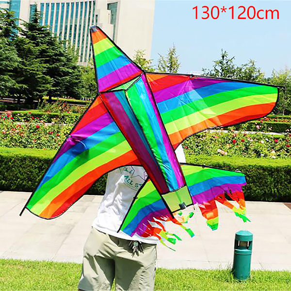Sarjakuva Lasten leija Sininen Punainen Fighter Rainbow Plane Suuri leija A1