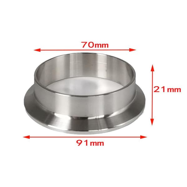 Svejse sanitær fitting svejseklemme ferrule passer til klemme rustfrit 32