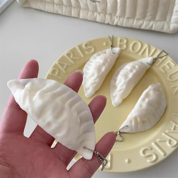 Simulering Dumpling Långsamt Stigande Nyckelring Mjuk Leksakspresenter