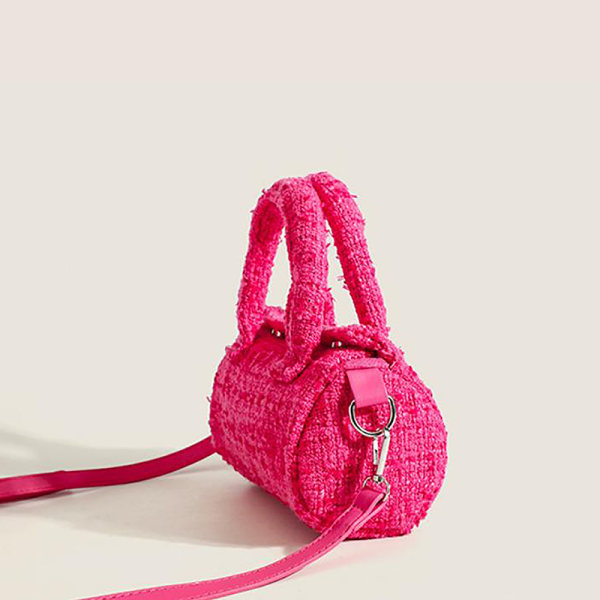 Barbie-tyynylaukku Vaaleanpunainen sarjakuva e Co-branding sylinterimäinen Crossb Rose red