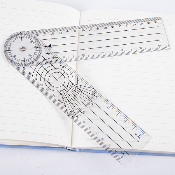 0-140 mm 360 graders Goniometer Vinkel Spinal Vinkellinjal