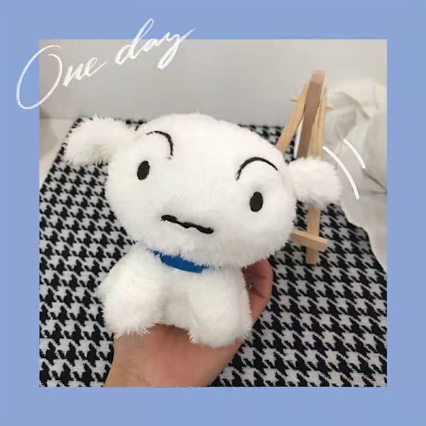 10cm Crayon Shinchan avaimenperä Shiro White Dog Opiskelijareppu