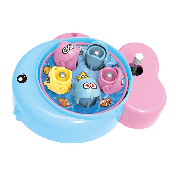 Kannettava lautapeli Mini Kalastuslelu Kello Work Power kalavapa Blue