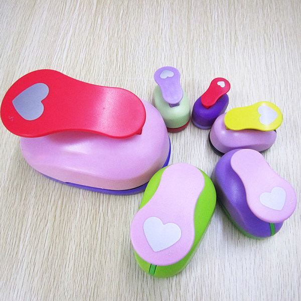 DIY Heart Shape EVA Foam Punch Paper Punch Handgjord Puncher Rou 9mm