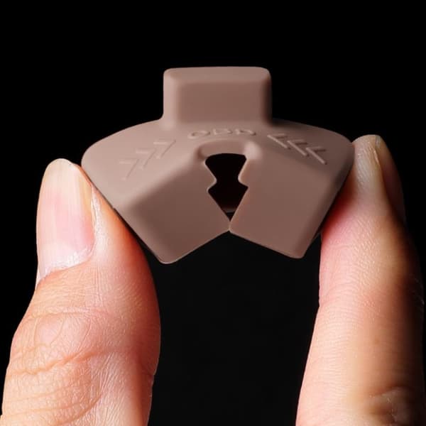 Silikon bil OBD-portdeksel vanntett rustfritt OBD-portlås Black