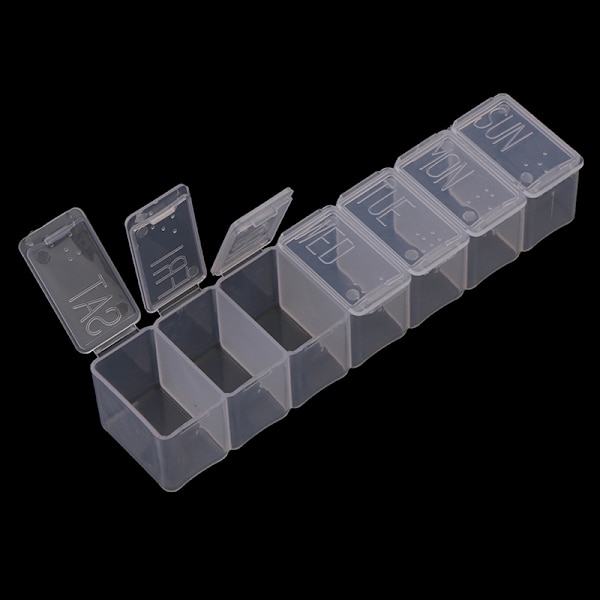 7 päivän tabletin pillerirasiapidike, viikoittainen lääkkeiden organizer