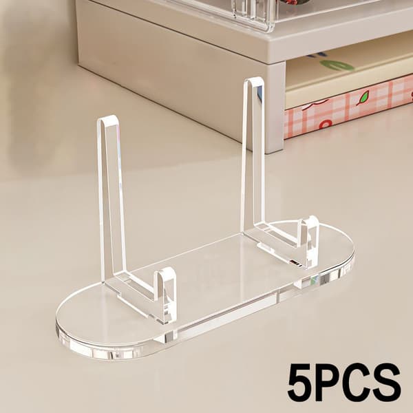 5 stk. akryl klar stander akryl staffeli display stand multifunktionel