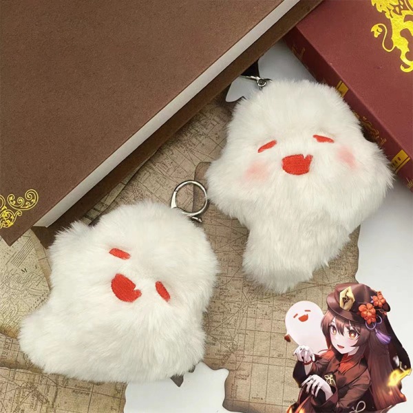 e Doll Anime Avaimenperä Hu Tao Ghost Kawaii Pehmotäytetty sarjakuva