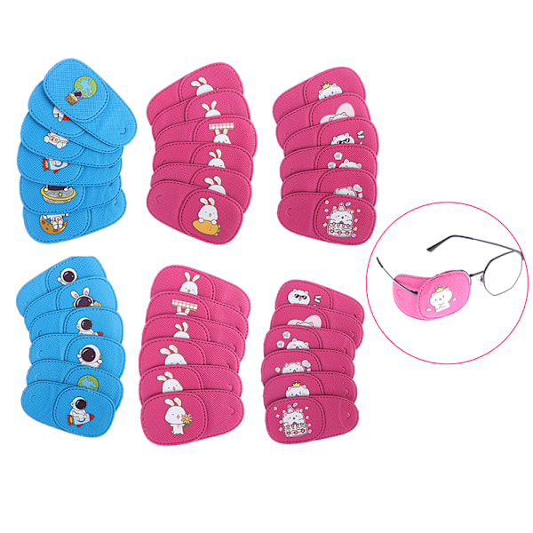 6 kpl / set Sarjakuva Lasten Single Eye Cover Eye Mask Lazy Eye P A/right eye