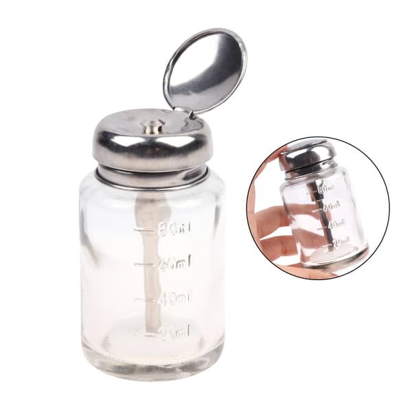 100ml Push Down Empty Pump Dispenser For Neglelakkfjerner Alc