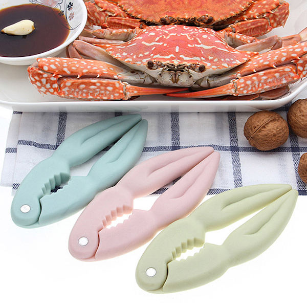 Praktiska Crab Claw Clips Valnöt Clip Nut Clip Eat Crab Sheller Blue