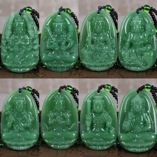 Lucky Amulet Buddha Bodhisattva Halskæde til mænd kvinder lang Swe A7