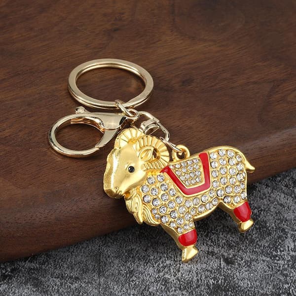 Get Zodiac Alloy Nyckelring Hänge Med Strass Nyår L A3
