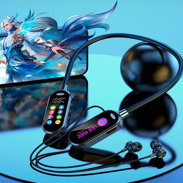 Bluetooth 5.4 -kuulokkeet, niskapanta, langattomat kuulokkeet, väri A3