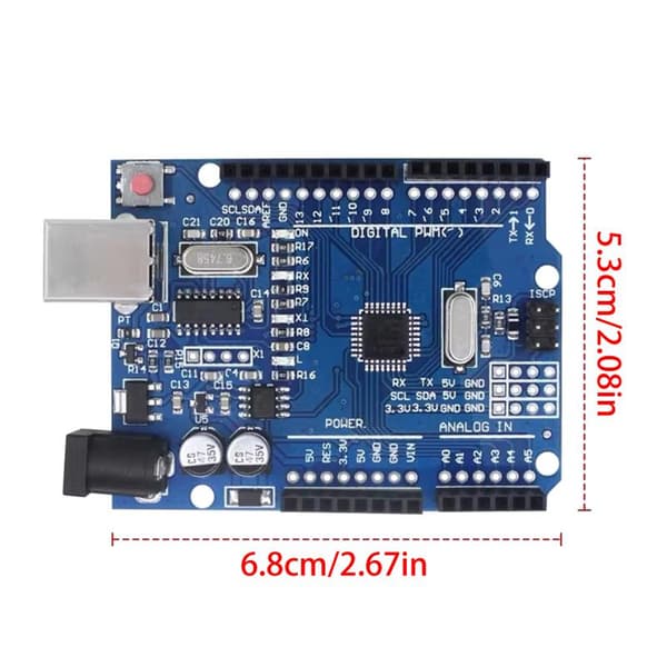 R3 udviklingskort ATMEGA328PB CH340G med kabel MEGA328P Chi