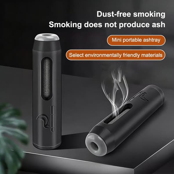 Bærbar bilaskebæger Black 2pcs