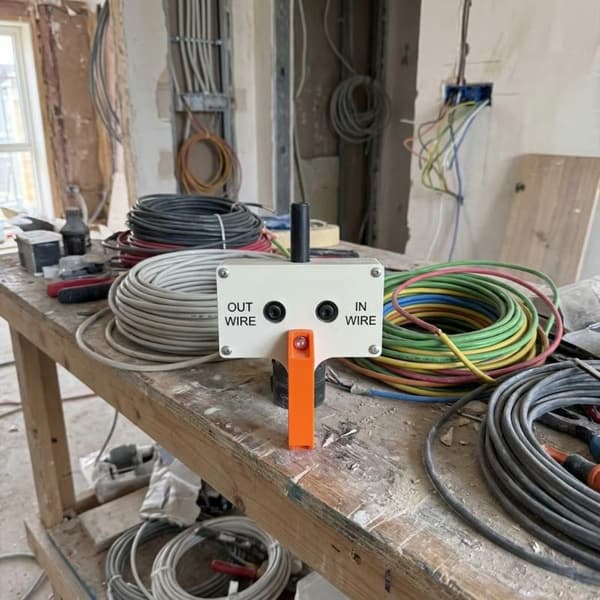 Kraftig håndholdt ledningstrækker til elektrisk arbejde Orange