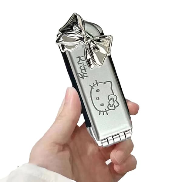 Folde hår Kam hårstyling med spejl Anime Portable Trave A3