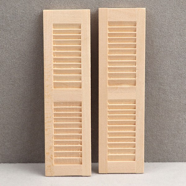 1: 12 Dollhouse Mini dörr- och fönstertillbehör vanlig blank sh