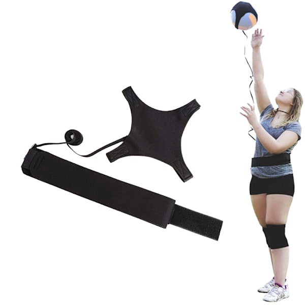 Lentopalloharjoitteluvälineet Aid Training Belt Solo Practice T Black