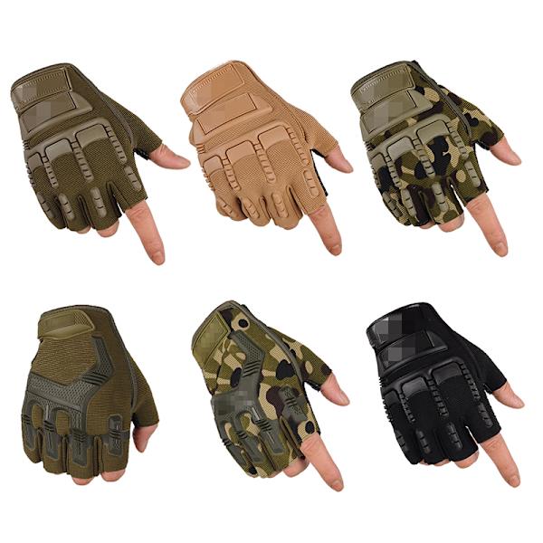 Utomhus taktiska handskar militära halvfinger fiske ridning spo color B