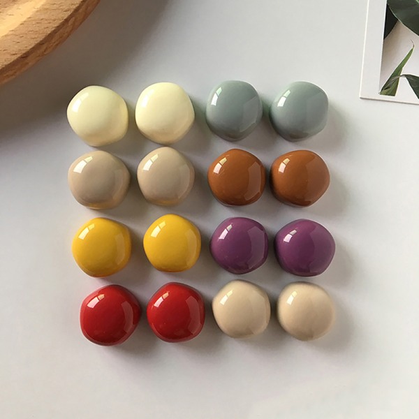 10 kpl pyöreitä jääkaappimagneetteja 15 mm pieni jääkaapin tikku Multicolor