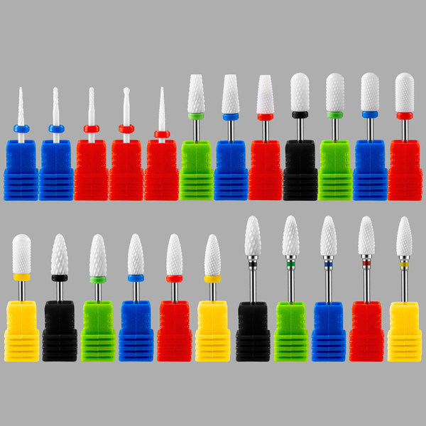 1st keramisk volfram spikborrfil för elektrisk manikyr A6