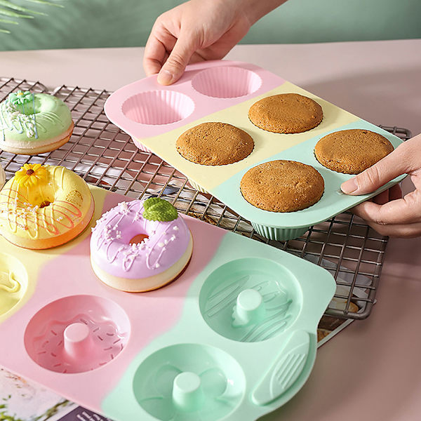 Kage Silikone Form Blomst Chokolade Kage Form Holiday Decoratio A6
