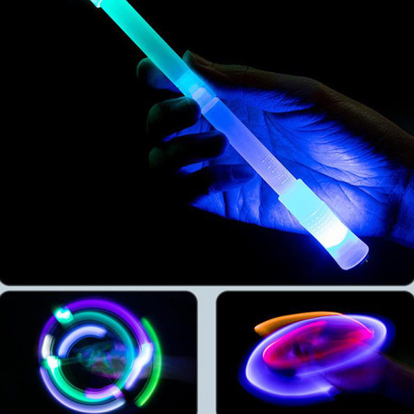 Anti-slip Komfortabel Spinning Pen Flash Rotating Gaming Gel Black