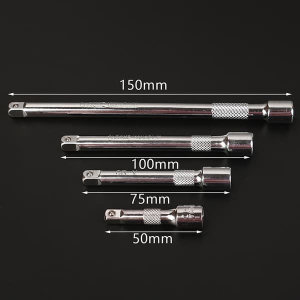 50/75/100/150 mm lang forlængerstang til 1/4" ærmedrev 100mm