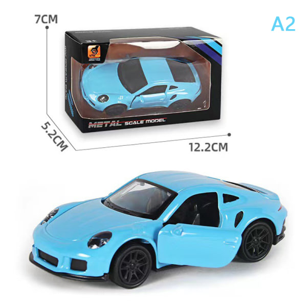 1:43 Diecast Alloy Car Model Simulation Props Boy Sports Car Or A2 Blue