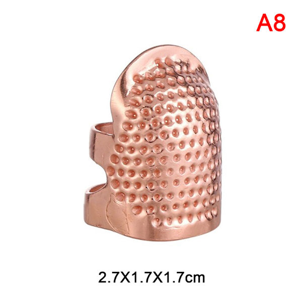 Sormesuoja Vintage Gold Thimble Metal ompelutarvikkeet M（rose gold）