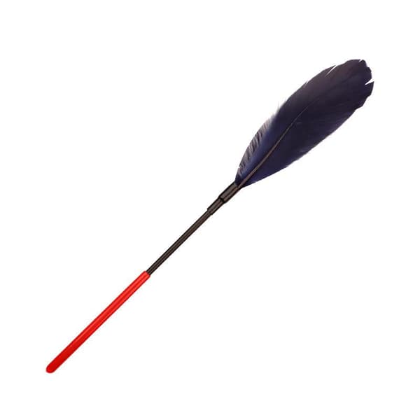 Fjer Kilder Erotisk Pisk Flogger Bondage Drillepind White