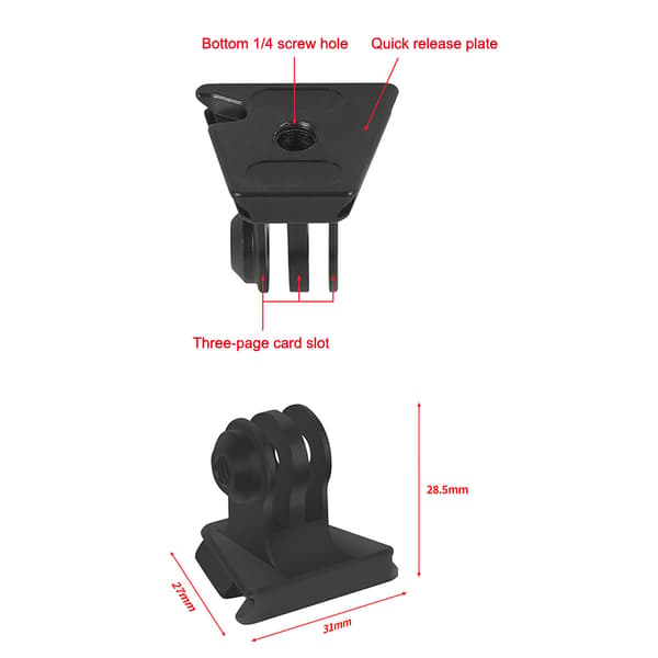 Mini Monitor Monteringsplade Quick Release Klemme Hurtig Skift Installation A5