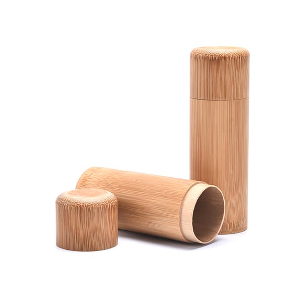 Håndlaget Bamboo Tea Canister Spice Caddy Oppbevaringsboks Organizer