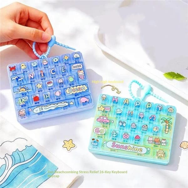 26 ruudukon näppäimistön näppäinhattu Clicker Fidget Fidget näppäimistön näppäinhatut A3