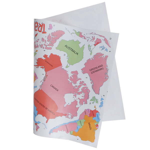 90*60cm Farvede bogstaver verdenskort DIY Vinyl kærlighed Home Decor off