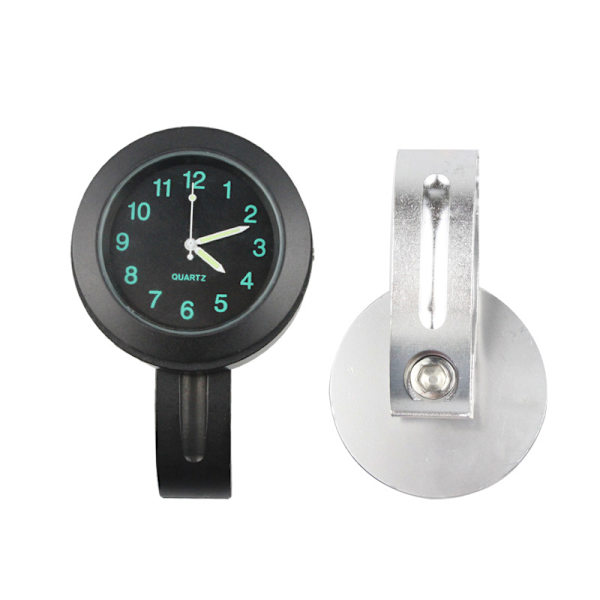 Luminous Clock Styrefäste för motorcykel skotercykel Silver