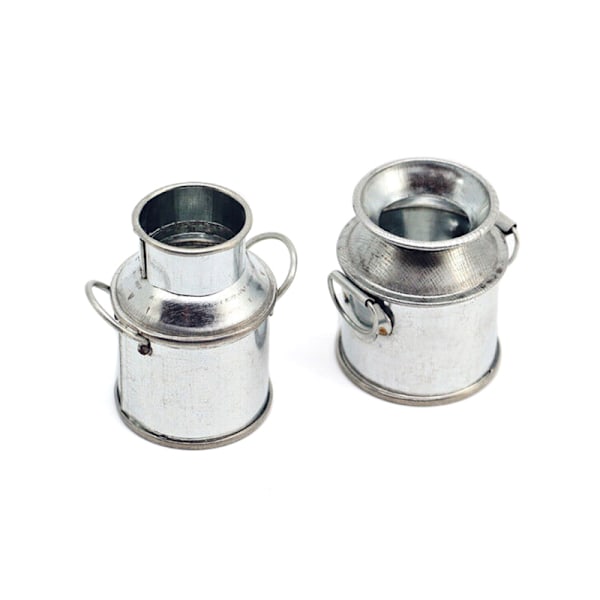 1:12 Dollhouse Miniature Farm Milk CAN Kettle Pot Metal Bucket B