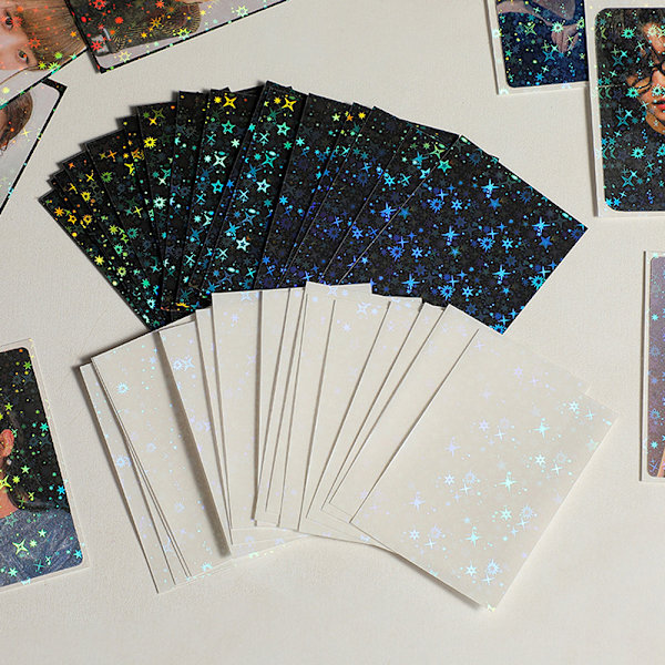 100 kpl Läpinäkyvä Kpop Card Sleeves Star Card cover A5