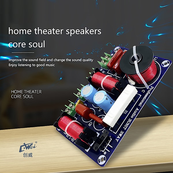 3-vägs frekvensdelare DIY-högtalarfilter Hifi Stereo eller Crosso