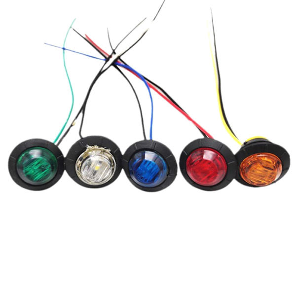 24V 3SMD 3/4" asuntovaunun perävaunun sivumerkkivalot LED White
