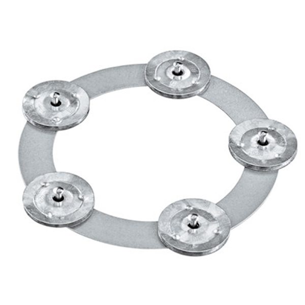 Rumpusymbaalit Hi Hat Tambourine Drum Set Drum Steel Bells Percus Silver