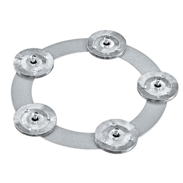 Trumcymbals Hi Hat Tambourin Trumset Set Bells Percus Silver