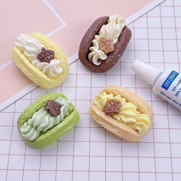 10 stk. harpiksmodell 3D kremkake-simulering DIY-tilbehør 10pcs