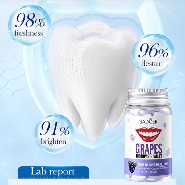 30 STK/Flaske Tandpastatabletter til blegning Probiotics